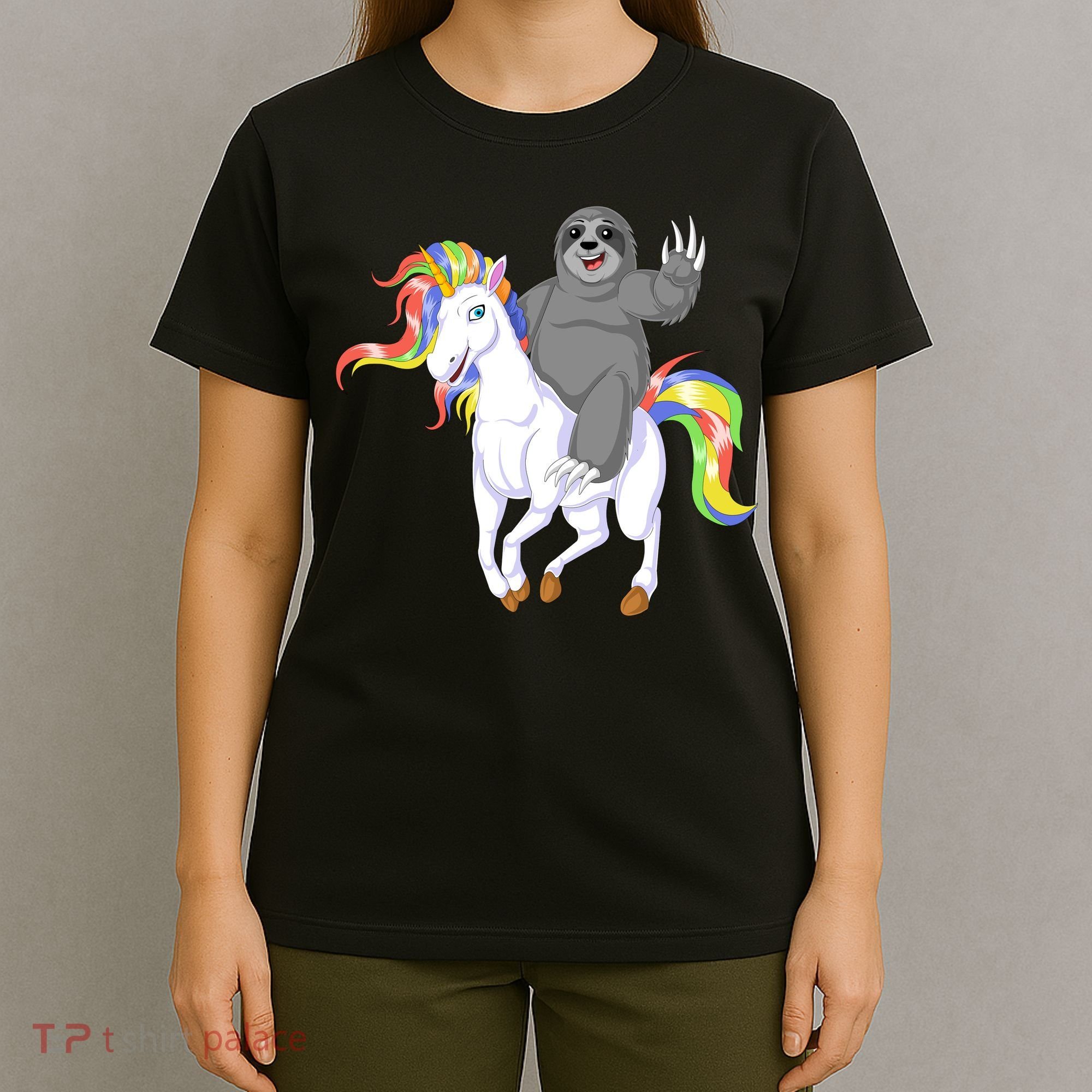 Sloth Riding Unicorn T-Shirt
