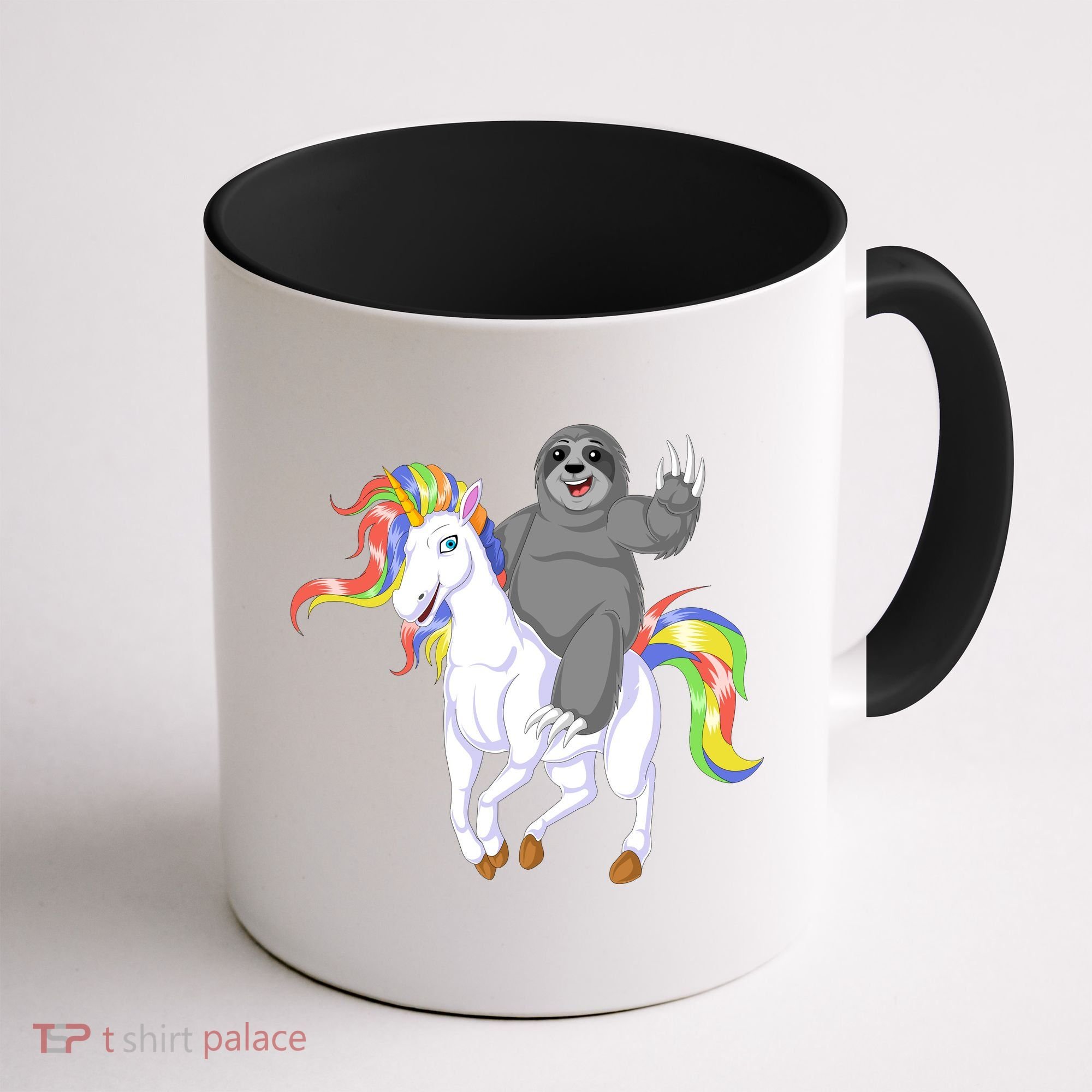 Sloth Riding Unicorn Coffee Mug