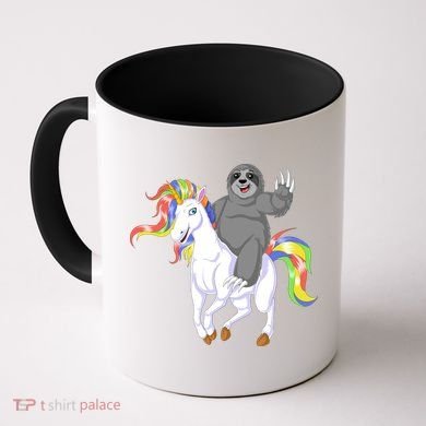 Sloth Riding Unicorn Coffee Mug