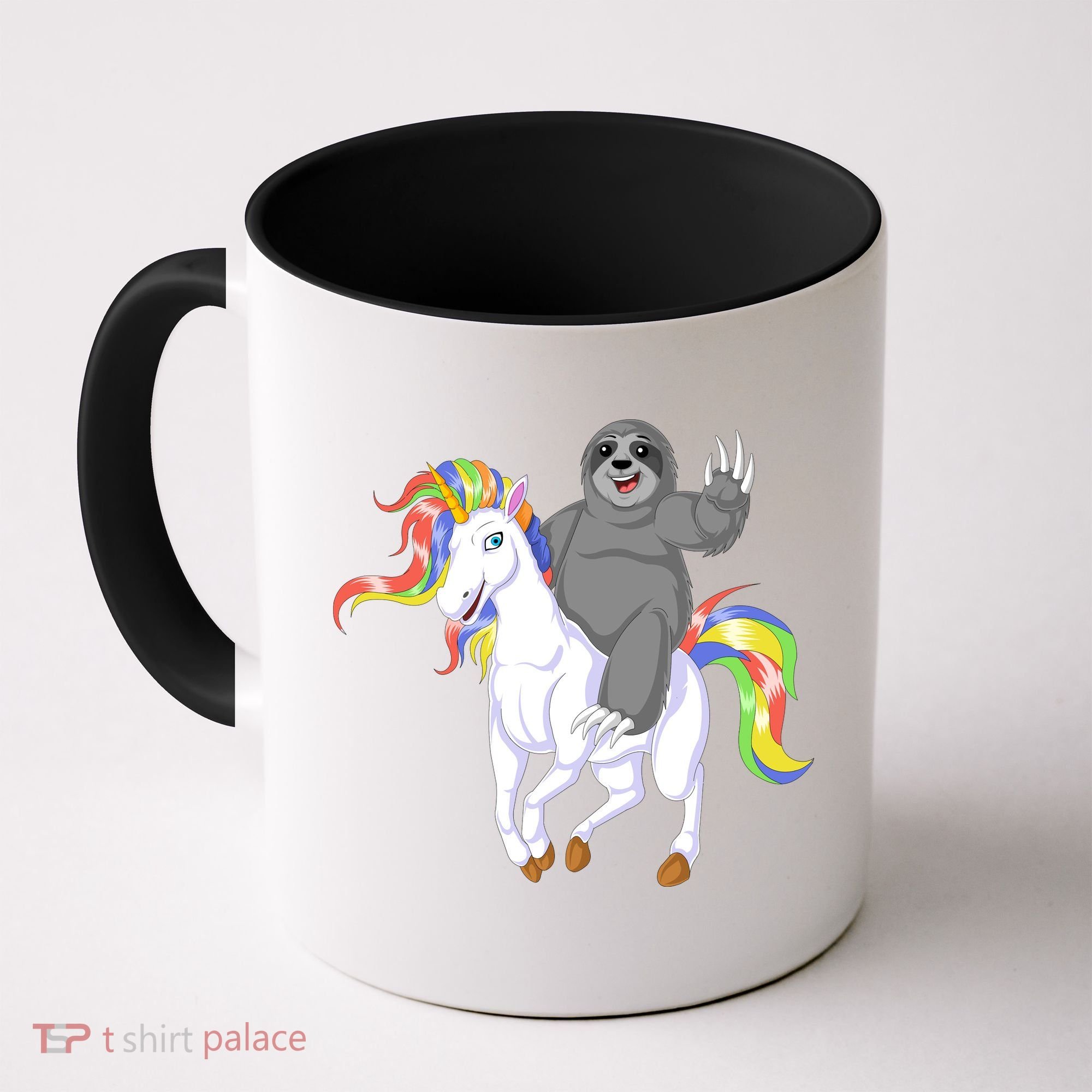 Sloth Riding Unicorn Coffee Mug