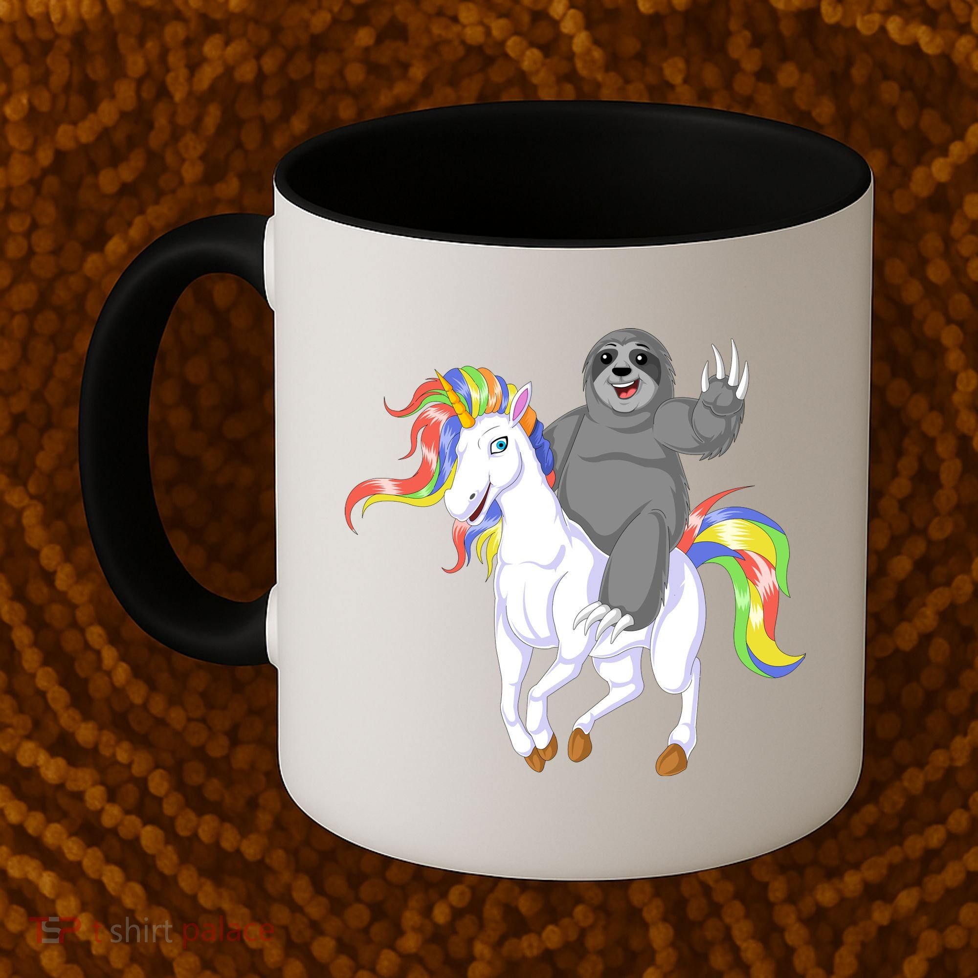 Sloth Riding Unicorn Coffee Mug