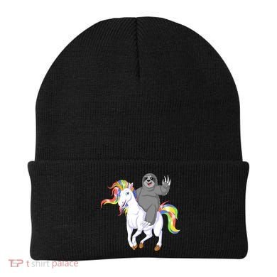 Sloth Riding Unicorn Beanie