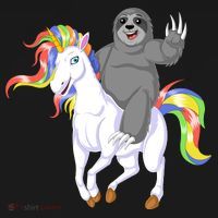 Sloth Riding Unicorn Pajama Set thumb 2