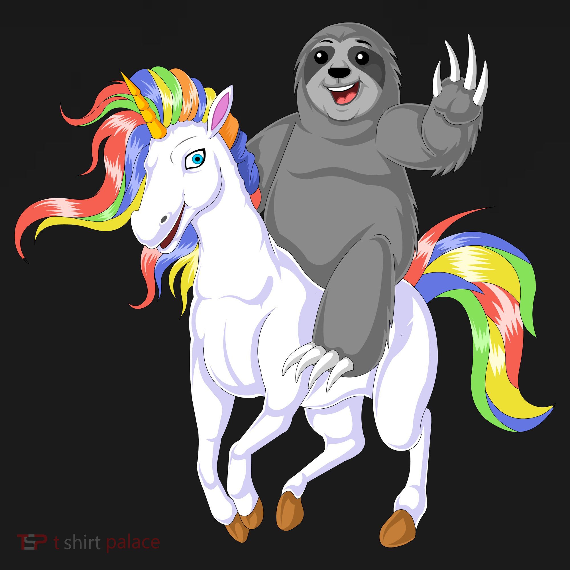 Sloth Riding Unicorn Pajama Set