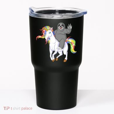 Sloth Riding Unicorn Tumbler