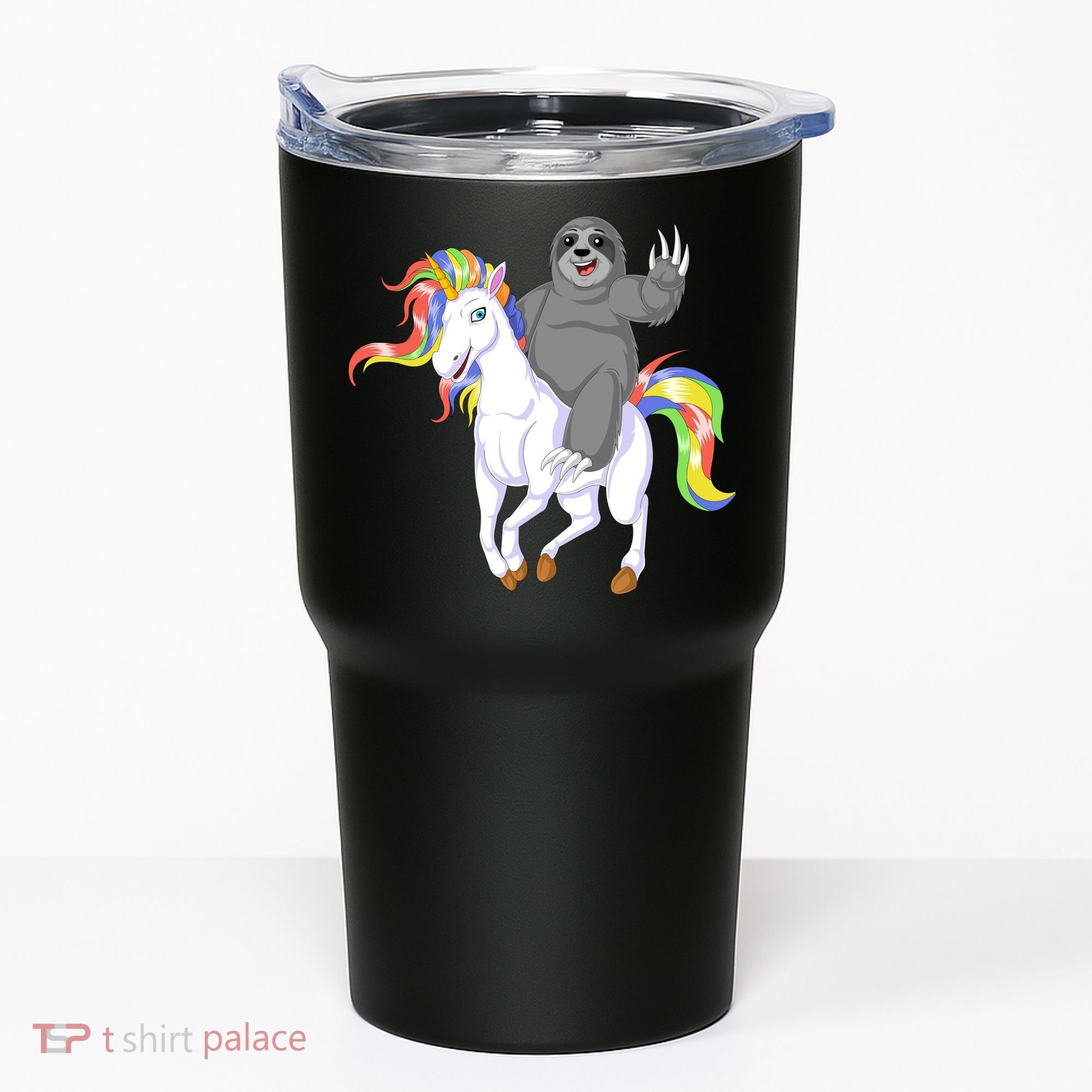 Sloth Riding Unicorn Tumbler