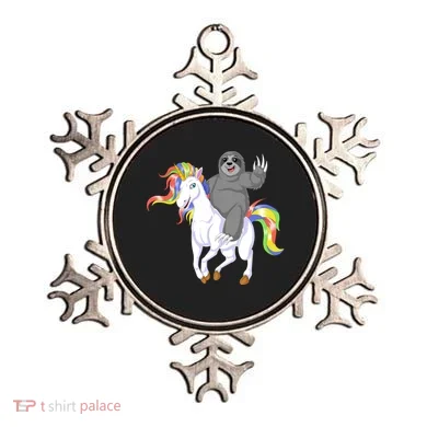 Sloth Riding Unicorn Ornament