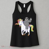 Sloth Riding Unicorn Women's Tank Top thumb 3