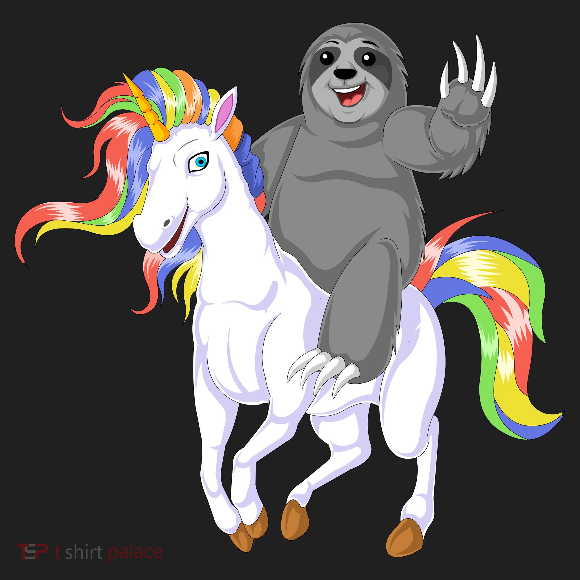 Sloth Riding Unicorn Hat