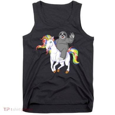Sloth Riding Unicorn Tank Top