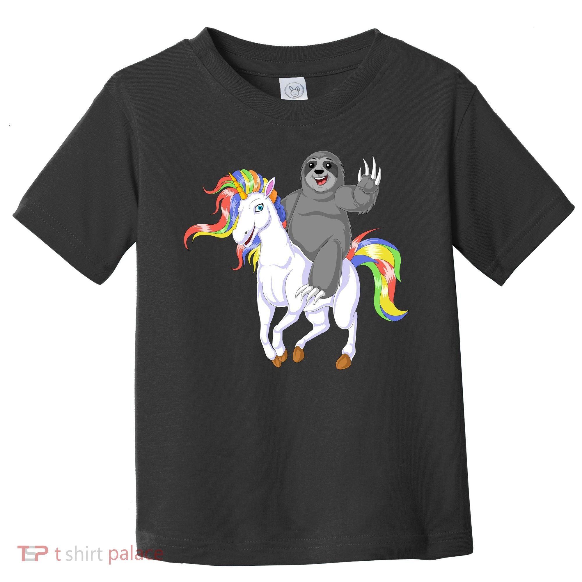Sloth Riding Unicorn Toddler T-Shirt