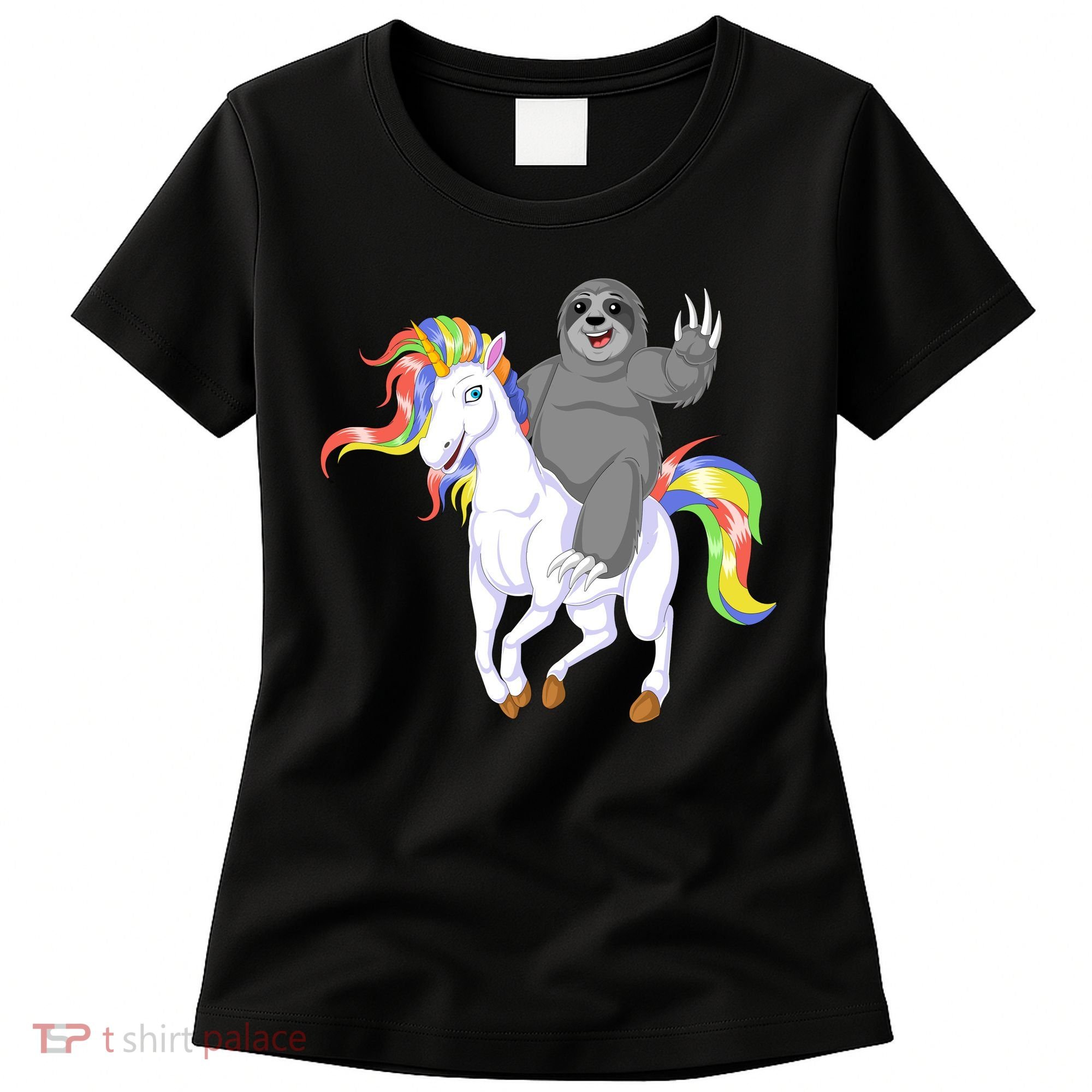 Sloth Riding Unicorn Women's T-Shirt