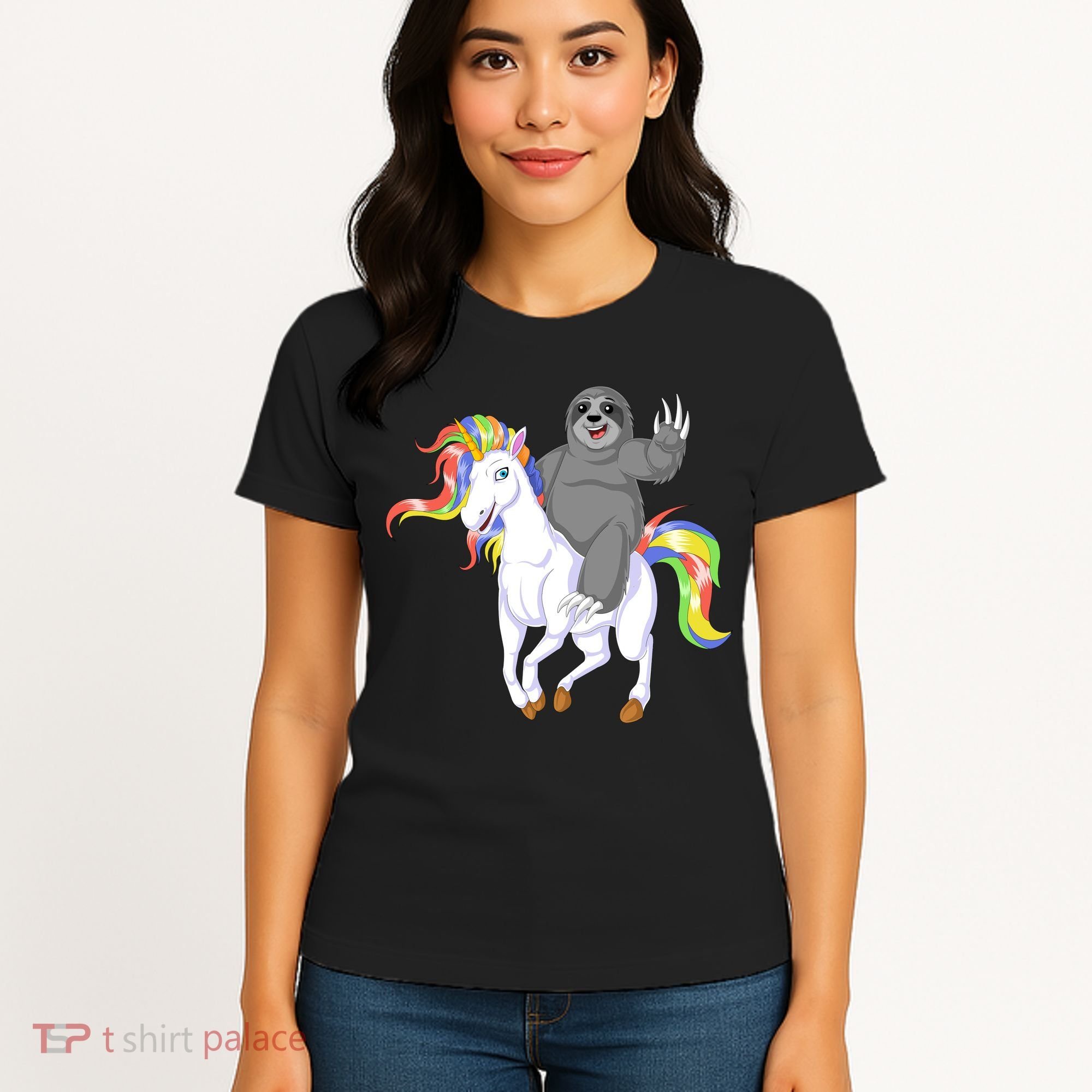 Sloth Riding Unicorn Women's T-Shirt