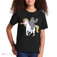 Sloth Riding Unicorn Kids T-Shirt thumb 2