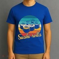 Sushi Rolls Vintage Sushi Rolls Funny Gift T-Shirt thumb 3