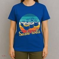 Sushi Rolls Vintage Sushi Rolls Funny Gift T-Shirt thumb 4