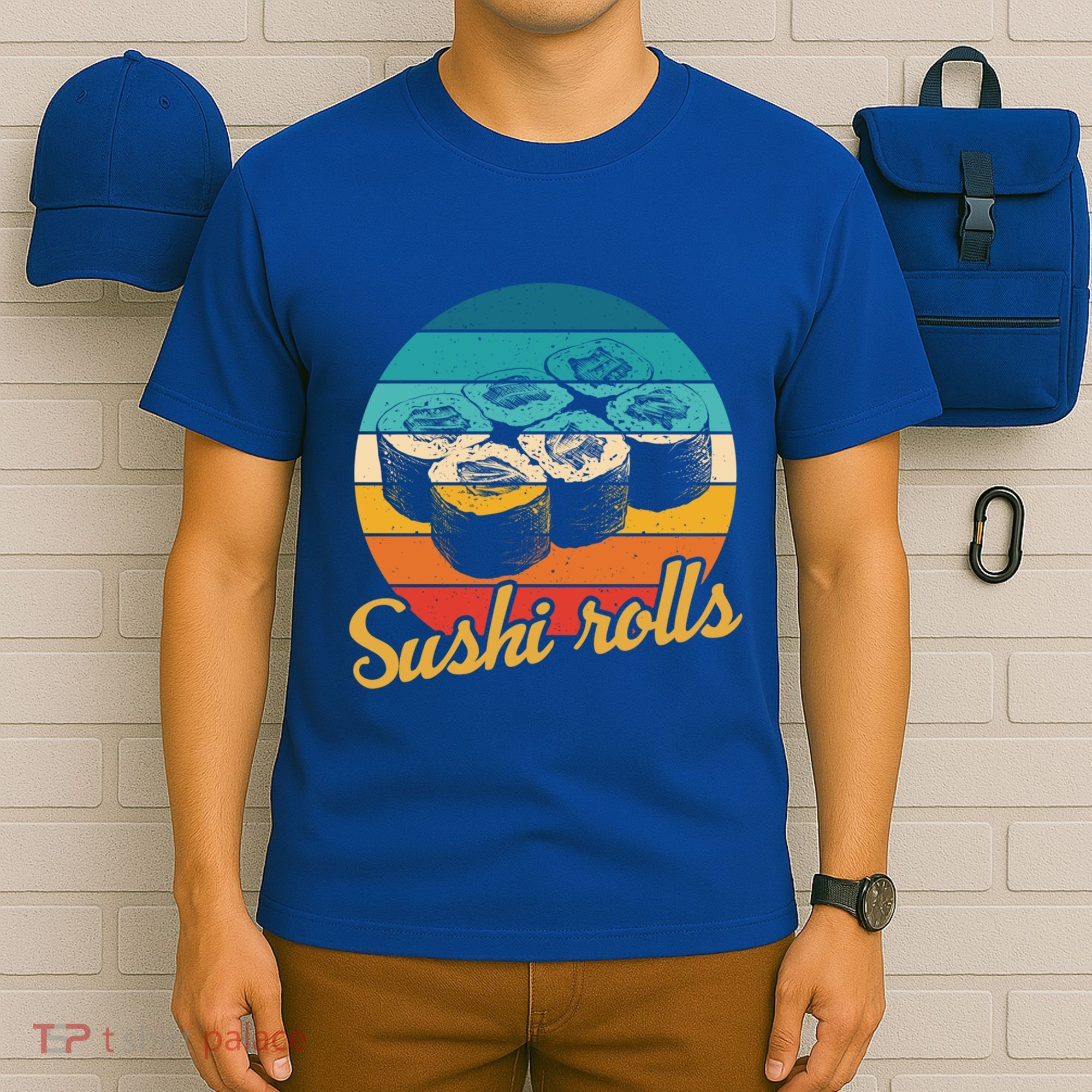 Sushi Rolls Vintage Sushi Rolls Funny Gift T-Shirt