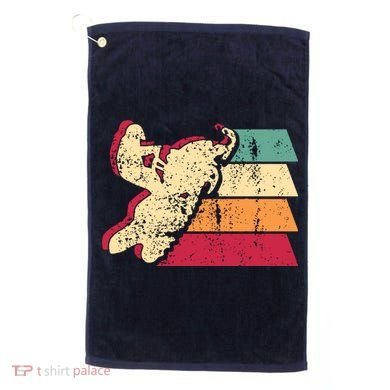 Snowmobiling Retro Vintage Golf Towel