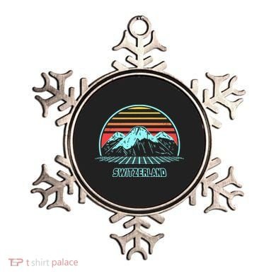Switzerland Retro Vintage 80s Style Ornament