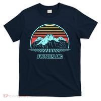 Switzerland Retro Vintage 80s Style T-Shirt thumb 0