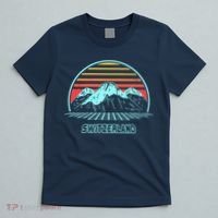 Switzerland Retro Vintage 80s Style T-Shirt thumb 5
