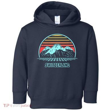 Switzerland Retro Vintage 80s Style Toddler Hoodie