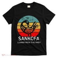 Sankofa Retro Vintage Learn From The Past African Bird T-Shirt thumb 0