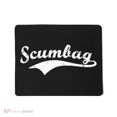 Scumbag Retro Vintage Scum Bag Swoosh Mousepad