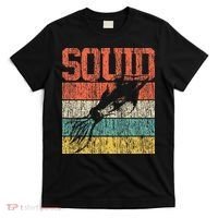Squid Retro Vintage Marine Biologist T-Shirt thumb 0