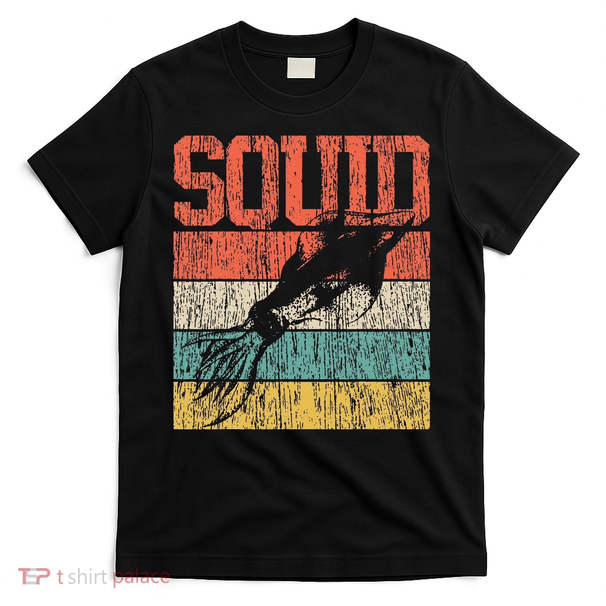 Squid Retro Vintage Marine Biologist T-Shirt
