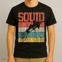 Squid Retro Vintage Marine Biologist T-Shirt thumb 3