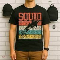 Squid Retro Vintage Marine Biologist T-Shirt thumb 6