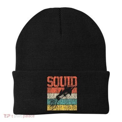 Squid Retro Vintage Marine Biologist Beanie