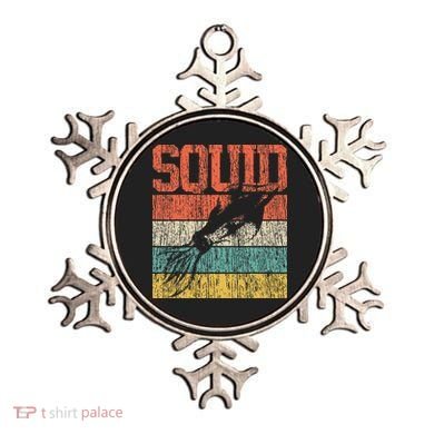 Squid Retro Vintage Marine Biologist Ornament