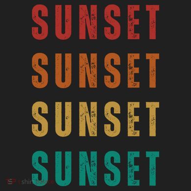Sunset Retro Vintage Summer Comfort Colors Boxy T-Shirt
