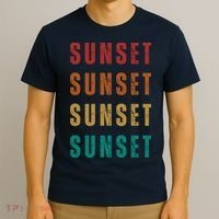 Sunset Retro Vintage Summer T-Shirt thumb 3