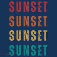 Sunset Retro Vintage Summer T-Shirt thumb 7