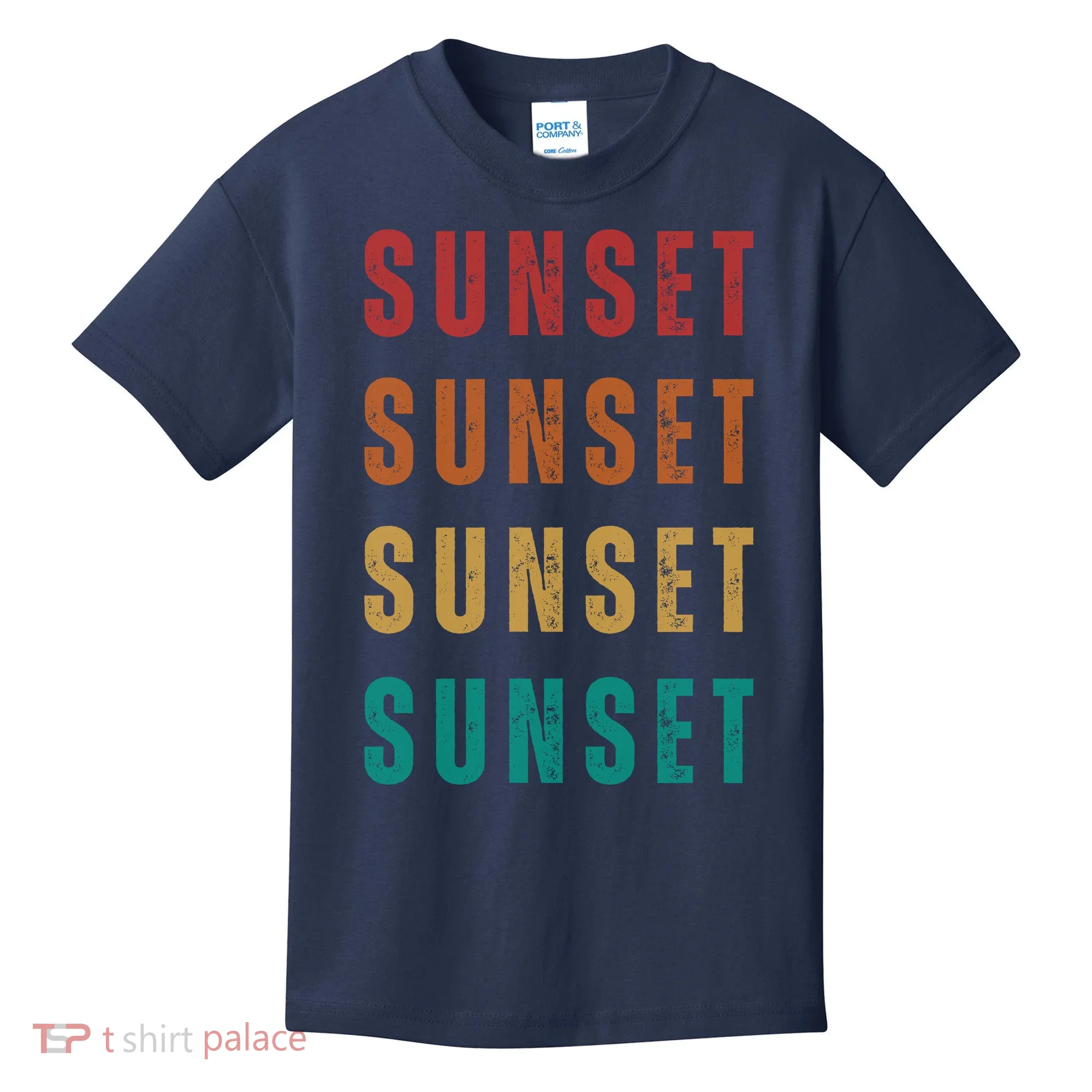Sunset Retro Vintage Summer Kids T-Shirt