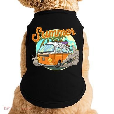 Summer Retro Van Tropical Doggie Tank