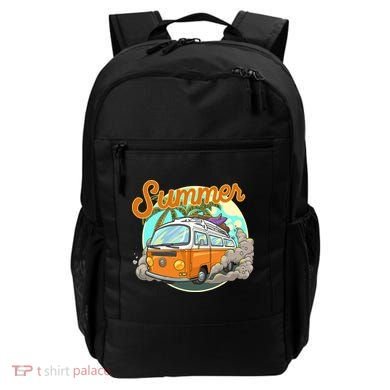 Summer Retro Van Tropical Backpack