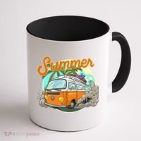 Summer Retro Van Tropical Coffee Mug thumb 1