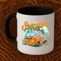 Summer Retro Van Tropical Coffee Mug thumb 2