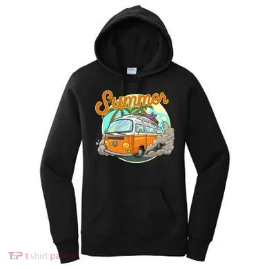 Summer Retro Van Tropical Women's Hoodie