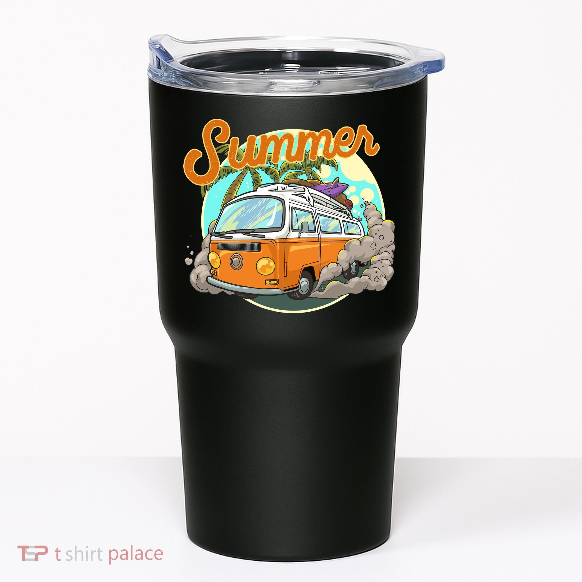 Summer Retro Van Tropical Tumbler