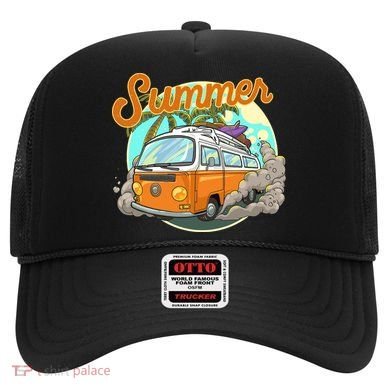 Summer Retro Van Tropical Hat