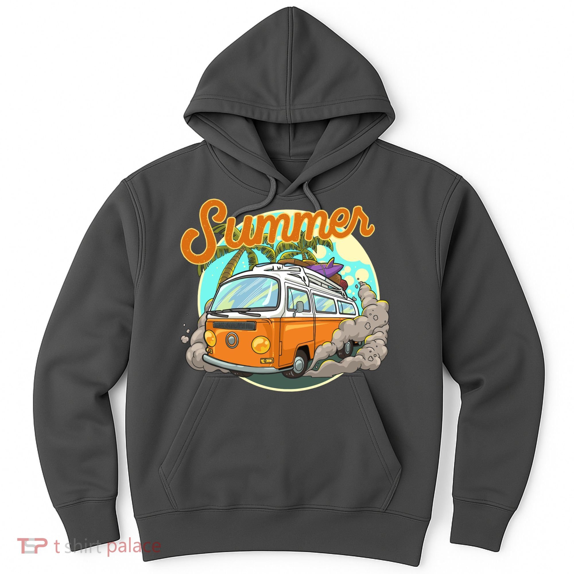Summer Retro Van Tropical Hoodie