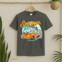 Summer Retro Van Tropical T-Shirt thumb 2