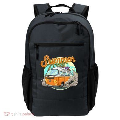 Summer Retro Van Tropical Backpack