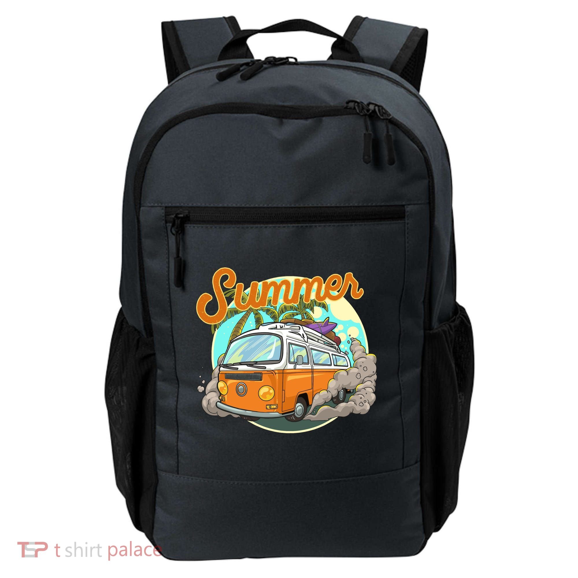 Summer Retro Van Tropical Backpack