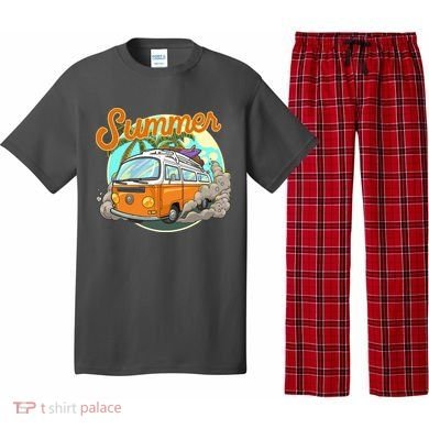 Summer Retro Van Tropical Pajama Set